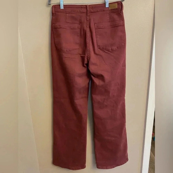 Judy Blue Denim Pants Women’s 11/30 Garment Dyed Burgundy Jeans Casual fun color - Picture 2 of 10